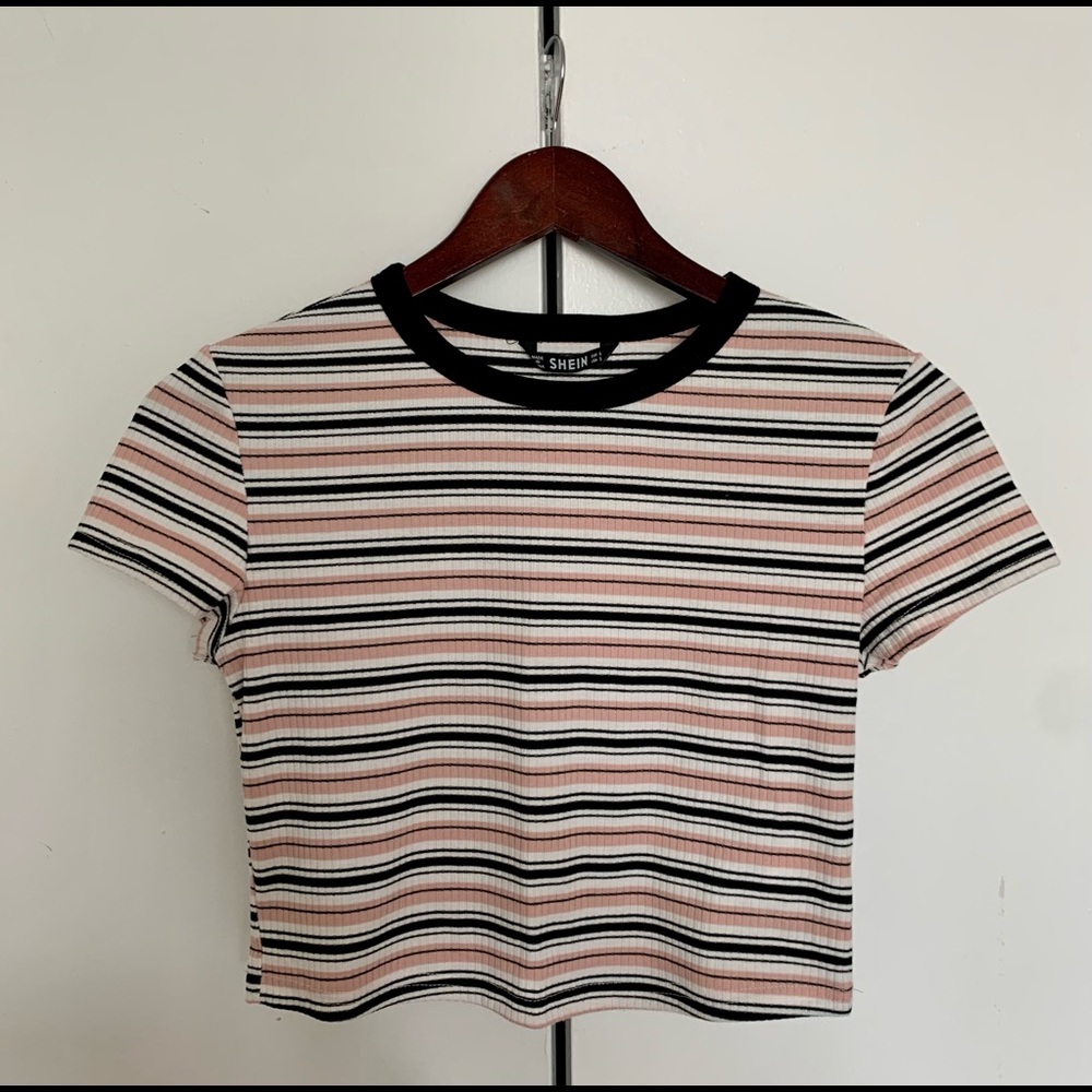 Striped Crop T-Shirt